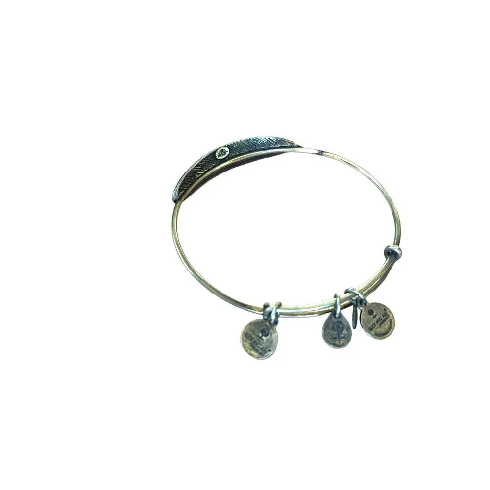 Alex and Ani Quil Feather Wrap Cuff Bracelet